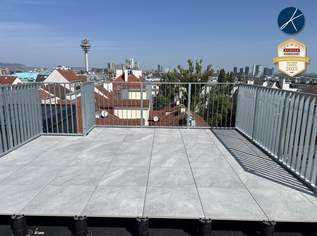 *Superprojekt: ''Über den Baumwipfeln" TOP 52 mit PANORAMA-DACHTERRASSE & WIEN-BLICK, 2560 €, Immobilien-Wohnungen in 1100 Favoriten