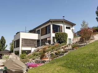 Weitblick & Ruhe pur – modernes Wohnhaus in Bestlage über dem Attersee, 1550000 €, Immobilien-Häuser in 4853 Steinbach am Attersee