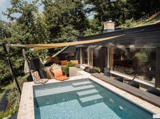 HILLSIDE 57 | Einzigartige Architekten-Villa | moderner Luxus mit nachhaltigem Design | Ruheoase | Hof am Leithaberge, 0 €, Immobilien-Häuser in 2451 Hof am Leithaberge