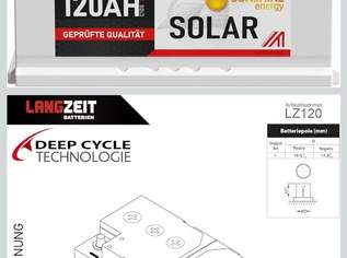 Solarbatterie 120Ah, 12V