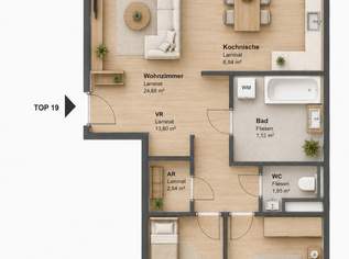2 MONATE MIETFREI | Helle 3-Zimmer-Wohnung mit Loggia, 1022.59 €, Immobilien-Wohnungen in 8020 2 MONATE MIETFREI | Helle 3-Zimmer-Wohnung mit Loggia, 1022.59 €, Immobilien-Wohnungen in 8020