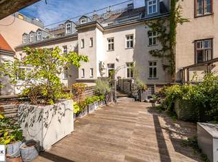 Rarität in der Wehrgasse: großzügige, sanierte Altbauwohnung mit Terrasse ab 03/26 unbefristet mieten!, 4320.42 €, Immobilien-Wohnungen in 1050 Margareten
