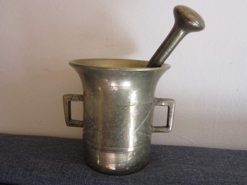 Antiker Bronze / Messing Mörser mit Stössel - Massiv - Deko - Vintage - Apothekenmörser Antiker Bronze / Messing Mörser mit Stössel - Massiv - Deko - Vintage - Apothekenmörser