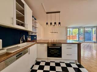 Maisonette I ca. 99m² Garten I ca. 56m² große Wohnküche I hauseigene Tiefgarage I Lage in einer ruhigen Einbahnstraße, 449000 €, Immobilien-Wohnungen in 1220 Donaustadt