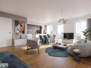 NEU | Exklusive Aktion – Küche inklusive | Jetzt sichern! "DONAU PERLE" EINZIGARTIGE 2 ZIMMER MIT LOGGIA, TERRASSE UND GARTEN! HERRLICHER BLICK IN DEN PARK!, 369000 €, Immobilien-Wohnungen in 1210 Floridsdorf