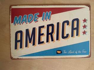 METALLSCHILD AMERICA , 8 €, Marktplatz-Antiquitäten, Sammlerobjekte & Kunst in 1110 Simmering METALLSCHILD AMERICA , 8 €, Marktplatz-Antiquitäten, Sammlerobjekte & Kunst in 1110 Simmering