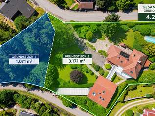 BAUGRUNDSTÜCK IN MAUERBACH – 4.242 m² IN RUHIGER HANG- UND GRÜNLAGE MIT ENTWICKLUNGSPOTENZIAL | MIT ALTBESTAND | ZELLMANN IMMOBILIEN, 1498000 €, Immobilien-Grund und Boden in 3001 Gemeinde Mauerbach
