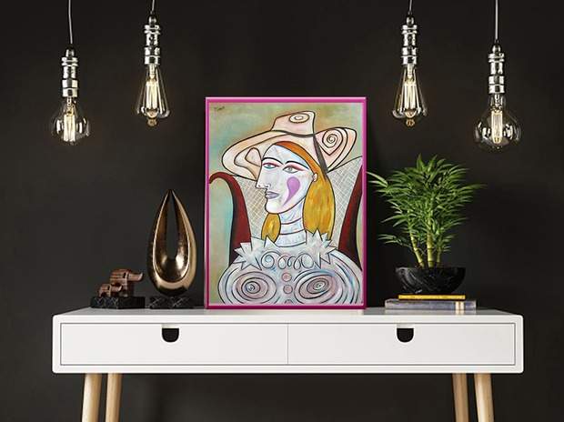 PABLO PICASSO Signiertes abstraktes Meisterwerk "Frau". Ein Blickfang an Ihrer Wand! Kostbare Zimmerdeko. Wandbild. Geschenkidee. Unikat! PABLO PICASSO Signiertes abstraktes Meisterwerk "Frau". Ein Blickfang an Ihrer Wand! Kostbare Zimmerdeko. Wandbild. Geschenkidee. Unikat!