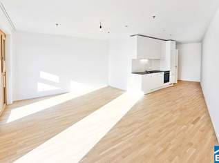 Sonnwendviertel: 1-Zimmer-Wohnung mit Balkon im 17. OG – Fitnessraum, Co-Working & Rooftop-Terrasse inklusive!, 960 €, Immobilien-Wohnungen in 1100 Favoriten