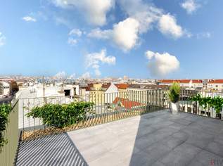JETZT PROVISIONSFREI | ERSTBEZUG MIT TRAUMBLICK | DG-Maisonette mit ca. 27 m² TERRASSE | TG-Stellplatz optional | Nachhaltiges Wohnbauprojekt, 1206900 €, Immobilien-Wohnungen in 1120 Meidling