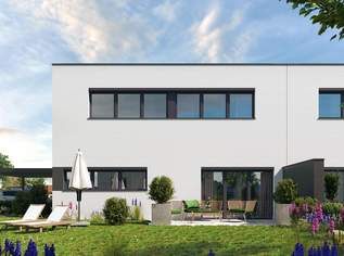 TOP 1 – Doppelhaushälfte mit großem Grundstück, 493852 €, Immobilien-Häuser in 4063 Hörsching