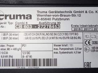 Truma Heizung 6 Combi Gas, gebraucht