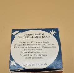 Christbaum Feuer Alarm Kugel Christbaum Feuer Alarm Kugel