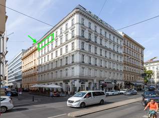 TOP-INVESTMENT IN DER OPERNGASSE/ELISABETHSTRASSE | Unbefristet vermietete Altbauwohnung | Geb. Jahr Mieter 1939 | 5. Stock, 1100000 €, Immobilien-Wohnungen in 1010 Innere Stadt