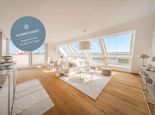 Klimatisiertes Penthouse | Urban & Mittdendrin. Dachterrassentraum in urbaner Lage mit Spitzenanbindung in die Innenstadt, 1090800 €, Immobilien-Wohnungen in 1120 Meidling