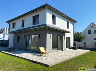 Exklusiver Erstbezug: Hochwertiger Neubau in massiver Bauweise mit Photovoltaikanlage, Luftwärmepumpe, E-Ladestation u.v.m., 685000 €, Immobilien-Häuser in 2442 Katastralgemeinde Unterwaltersdorf