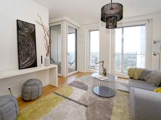 Stylische 1,5-Zi.-Wohnung mit Loggia & Rooftop Pool | TOWER HOMES, 960 €, Immobilien-Wohnungen in 1220 Donaustadt