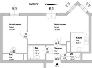 Gemeindebauwohnung Direktvergabe, 580 €, Immobilien-Wohnungen in 1150 Rudolfsheim-Fünfhaus