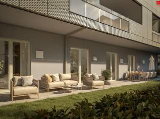 Mit modernster Technik ausgestattete Familienwohnung mit 122 m² Eigengarten + 59 m² Terrasse, 558950 €, Immobilien-Wohnungen in Oberösterreich