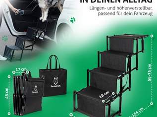 HUNDETREPPE FÜR DIE RÜCKBANK: Schont Gelenke und Rücken beim Ein- und Aussteigen, 110 €, Marktplatz-Tiere & Tierbedarf in 3100 Ratzersdorf an der Traisen
