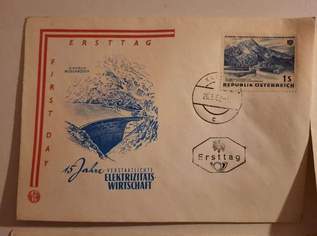 ERSTTAG BRIEFMARKEN / 6 Stück / 15 Jahre Elektrizitätswirtschaft / 1962 ERSTTAG BRIEFMARKEN / 6 Stück / 15 Jahre Elektrizitätswirtschaft / 1962