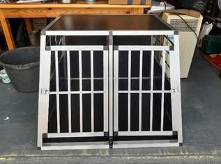 Doppelte Aluminium-Jagdhundebox – 2 Türen – für den Kofferraum von Geländewagen – Neu, 485 €, Marktplatz-Tiere & Tierbedarf in Deutschland