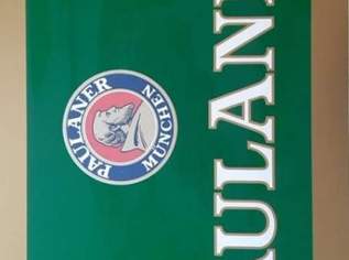 PAULANER BIER WERBETAFEL/ sehr groß! / Versand Gratis!