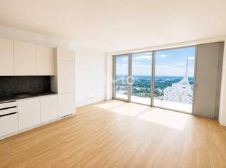 DC2 TOWER: 39. Etage - Hochhaus-Studio mit Weitblick - U1 Donauinsel, 1200 €, Immobilien-Wohnungen in 1220 Donaustadt