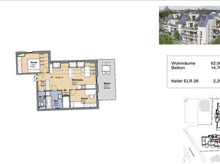 Neues Projekt in der Schwarzelackenau beim Marchfeldkanal - noch 18 Einheiten verfügbar!, 432000 €, Immobilien-Wohnungen in 1210 Floridsdorf