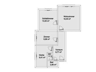 64m² 3-Zimmer Wohnung/WG in Uni Nähe zu vermieten, 900 €, Immobilien-Wohnungen in 5020 Salzburg
