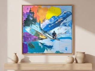 Acrylgemälde "Das stille Echo des Salzkammerguts"