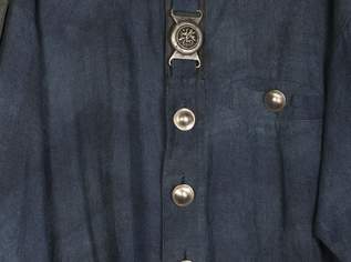 Trachtenhemd blau, LANDHAUS, Gr. 42