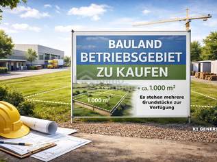 HIER ENTSTEHT ZUKUNFT - Gestalten Sie Ihren Unternehmensstandort selbst, 165000 €, Immobilien-Gewerbeobjekte in 2752 Wöllersdorf
