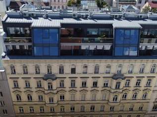 Traumhaftes Wohnen im Herzen von Wien - DG Wohnung mit 235m², Balkon, Terrassen, 4 Zimmer und Luxusausstattung!, 4459000 €, Immobilien-Wohnungen in 1080 Josefstadt