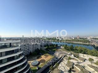 Teilmöbliertes top ausgestattetes Apartment (Erstbezug) mit Donau- und Cityblick - DANUBEFLATS, 1899.26 €, Immobilien-Wohnungen in 1220 Donaustadt