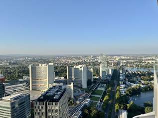 44. Stock: Welness, Gym, Pool und den schönsten Ausblick mit Sonnenuntergang auf Kahlenberg, 2100 €, Immobilien-Wohnungen in 1220 Donaustadt