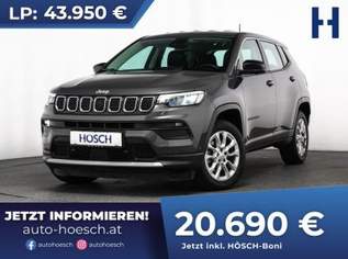 Compass T4 130 Aut. WINTER-PAKET LED 360° ACC TOP ANGEBOT, 22190 €, Auto & Fahrrad-Autos in 2512 Katastralgemeinde Tribuswinkel Compass T4 130 Aut. WINTER-PAKET LED 360° ACC TOP ANGEBOT, 22190 €, Auto & Fahrrad-Autos in 2512 Katastralgemeinde Tribuswinkel