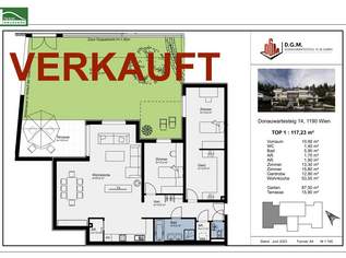 (VERKAUFT) Anleger aufgepasst (3,5% Mietgarantie). Gartenwohnung mit eigenem Eingang, Luxusneubau in Hanglage mit Bergsauna | amBergblick19, 656000 €, Immobilien-Wohnungen in 1190 Döbling
