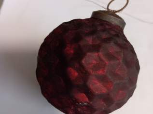 Exclusive weinrote Keramikchristbaumkugeln, 2.5 €, Haus, Bau, Garten-Geschirr & Deko in 1140 Penzing