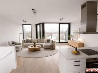 Moderne DG-Maisonette auf 2 Ebenen mit 3 Terrassen und Weitblick (Donau & Berge) | U1 Nähe, 755000 €, Immobilien-Wohnungen in 1220 Donaustadt