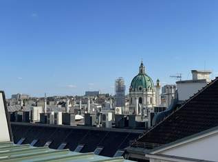 NÄHE STAATSOPER- ruhig gelegene 3 Zimmer Wohnung mit 40m² Terrasse im Dachgeschoss (9. Etage)!, 2857.23 €, Immobilien-Wohnungen in 1010 Innere Stadt