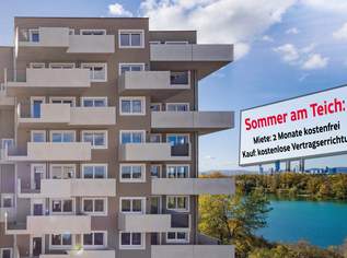 Sommer am Teich - im Leo am Teich - jetzt mieten, später kaufen!, 871.61 €, Immobilien-Wohnungen in 1220 Donaustadt