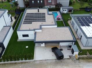 Luxusbungalow mit Pool, loxonegesteuert, Doppelgarage 54 m2 Wohn/Essbereich !!! 3 Meter Raumhöhe, 0 €, Immobilien-Häuser in 4482 Ennsdorf