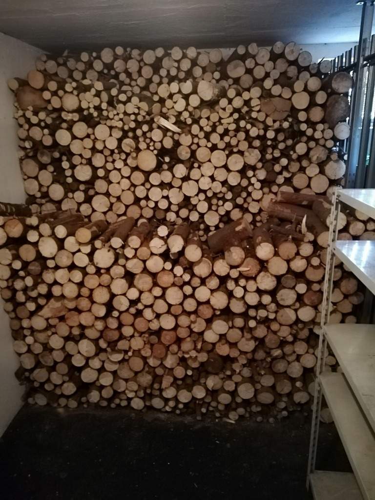 Brennholz Fichtenholzhausen 4m³   30cm bis 50cm lang