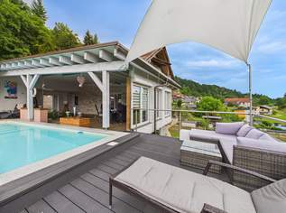 Großzügiges Wohnhaus mit Pool, Einliegerwohnung & Terrasse in Ruhelage - laufend modernisiert, 649000 €, Immobilien-Häuser in 9555 Glanegg Großzügiges Wohnhaus mit Pool, Einliegerwohnung & Terrasse in Ruhelage - laufend modernisiert, 649000 €, Immobilien-Häuser in 9555 Glanegg