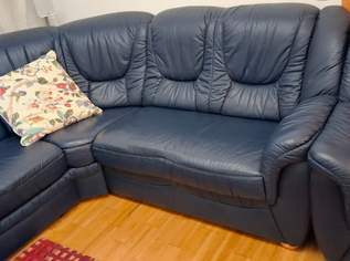 Echtleder Sofa dunkelblau, 400 €, Haus, Bau, Garten-Möbel & Sanitär in 8041 Graz