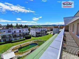 4- Zimmer Dachgeschosswohnung mit traumhafter Dachterrasse/Lift/PKW-Abstellplatz und exklusivem Schwimmbiotop, 1016.29 €, Immobilien-Wohnungen in 3252 Petzenkirchen