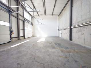 Produktionsfläche mit Büro bzw. Ausstellungsräume | ebenerdige Einfahrt durch drei Sektionaltore | Parkplätze & Luftwärmepumpe, 3783.07 €, Immobilien-Gewerbeobjekte in 3430 Langenlebarn - Unteraigen