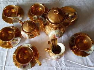 wunderschönes Vintage Golden Bavaria Kaffee Set