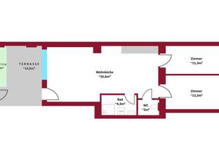 Erstbezug: Altbau, Neubau, hofseitige Terrassen, Balkone, Loggien, Gärten, Schlüsselfertig., 418000 €, Immobilien-Wohnungen in 1160 Ottakring